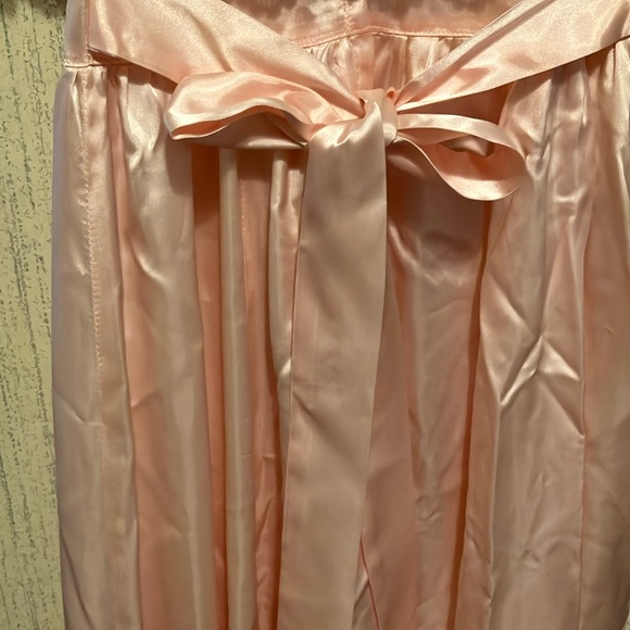 Vintage Pink Satin Nightgown with Lace Trim - Picture 8 of 8